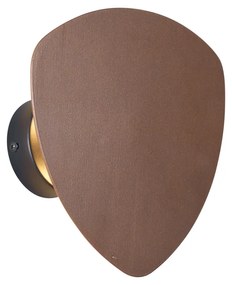 Candeeiro de Parede Design Bronze Orgânico 20 cm 2-Luzes - Pulley