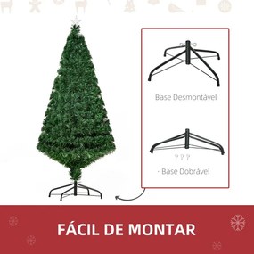 Árvore de Natal com Fibra Óptica - 150 cm