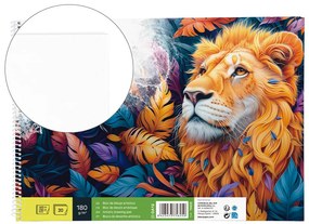 Bloco de Desenho Artistico Espiral 230x325mm 20 Folhas 180 gr Sem Esquadria
