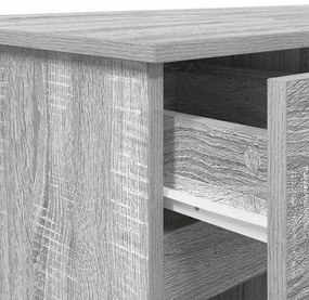 Mesa vidaXL Cinzenta Sonoma 140x49x76 cm Madeira engenheirada