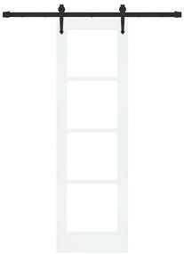 Porta Deslizante vidaXL com Conjunto de Ferragens 'ORKDAL'Branca 61x19