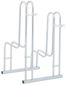 Suporte independente para 2 bicicletas aço galvanizado