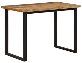 vidaXL Mesa de jantar 110x55x75 cm madeira de mangueira maciça