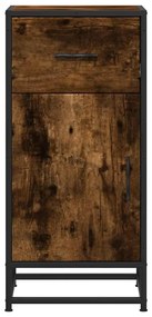 Aparador 35,5x35x76 cm deriv. de madeira/metal carvalho fumado