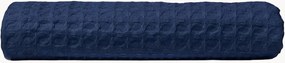 Toalha de rosto em algodão com padrão favo de mel Midnight Blue