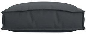 Almofadas de Palete para Assento 2 pcs Pretas 40x40x8 cm Tecido Oxford