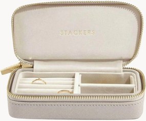 Caixa de joias de viagem taupe