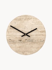 Handmade travertine clock Loko