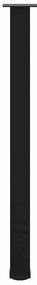 Pés para mesa de bar 4 peças, preto, 110-112 cm, aço