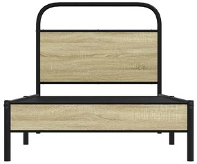 Estrutura cama s/ colchão derivados de madeira carvalho sonoma