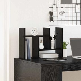 Organizador de Mesa Carvalho Preto 50x15.5x35.5 cm Madeira de Engenhar