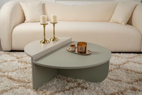 Mesa de Café Orion – Verde Cinza e Arenito – 90x30x60cm e 85x35x30cm
