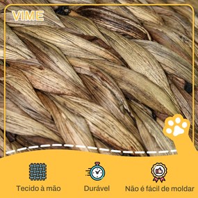 PawHut Cama para Gatos de Fibra Vegetal Caverna para Gatos Desmontável