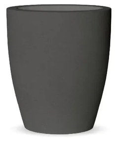 Vaso de flores colorido redondo Polietileno CASA, JARDIM, RESTAURANTE, BAR VIOLETA 40 (ø40x43 cm) - Cinzento