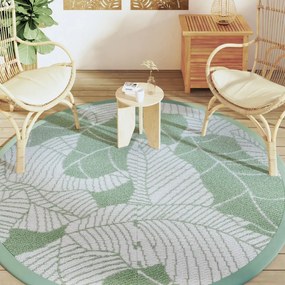 Tapete de exterior Ø200 cm ARAKIL PP Verde