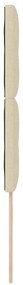 Cabeceira vidaXL Botão Estofada Creme 80 cm Tecido