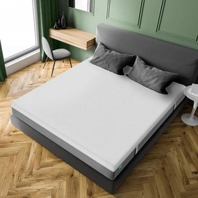 Colchão viscoelástico 90x190 Flow Hybrid + com 25 cm de altura