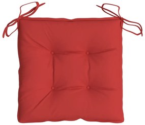 Almofadões para móveis de paletes 4 pcs tecido oxford vermelho