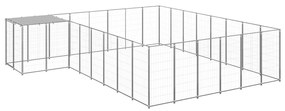 Canil 15,73 m² aço prateado