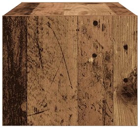 Móveis TV 2 peças madeira velha 60x31x25,5cm madeira trabalhada