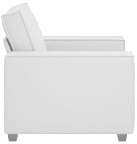 Poltrona vidaXL Branca 59 cm em Pela Sintética