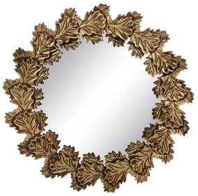Espelho de Parede 79 X 3 X 79 cm Dourado Dmf