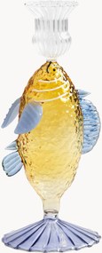 Castiçal em vidro borossilicato artesanal Fish