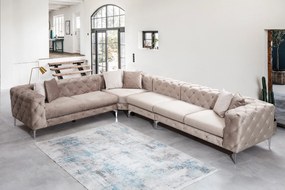 Sofá de Canto Como – Bege – 310 cm x 73 cm x 270 cm