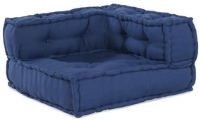 vidaXL Pouffe Modular Indigo 140x70x36 Tecido