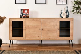 Console Calvin – Carvalho Preto – 180x81x41 cm