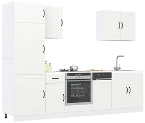 vidaXL 7 peças armário de cozinha conjunto Lucca branco