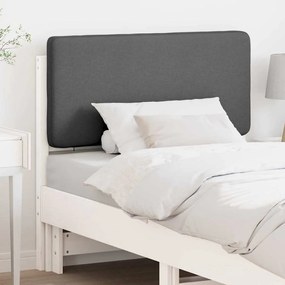 vidaXL Cabeceira estofada com cabeceira Branco e Cinza Claro 90 cm