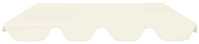 Toldo suplente baloiço jardim 188/168x145/110cm creme