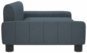 Sofá infantil 90x53x30 cm tecido cinzento-escuro