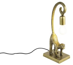 Candeeiro de mesa vintage latão - Animal Macaco Hale