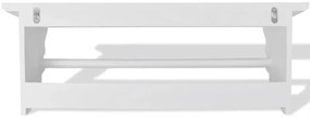 Suporte p/ casacos bengaleiro, estilo barroco MDF branco