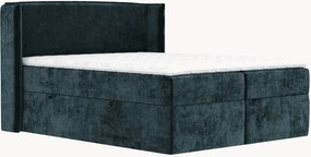 Cama divã em chenille artesanal com arrumação Skyline, H4
