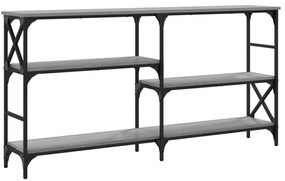 Mesa consola 150x29x76,5 cm derivados madeira cinzento sonoma
