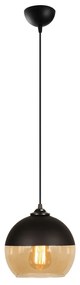 Candeeiro de Teto Camini – Preto Mel – Diâmetro 20 cm, Altura 116 cm