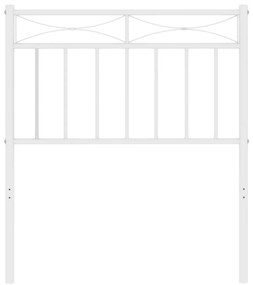 Cabeceira de cama 75 cm metal branco