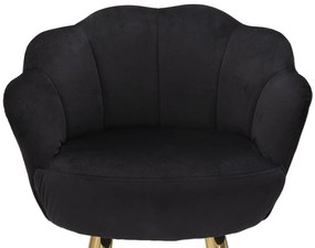 BANCO DE BAR VIENNA 55X53X110 CM PRETO E DOURADO