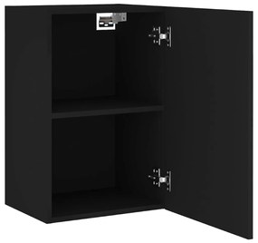 Móvel de parede p/ TV 40,5x30x60 cm derivados de madeira preto