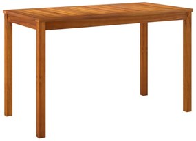 3 pcs conjunto de jantar p/ jardim c/ almofadões acácia maciça