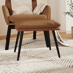 vidaXL Apoio de pés tecido de microfibra 45x30x35 cinza-acastanhado
