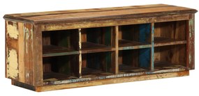 Banco para Sapatos 110x35x40 cm Madeira Sólida Recuperada