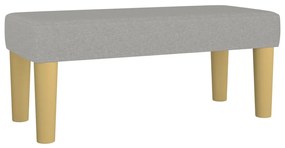 Cama com molas/colchão 90x190 cm tecido cinza-escuro