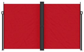 Toldo lateral retrátil 200x600 cm vermelho