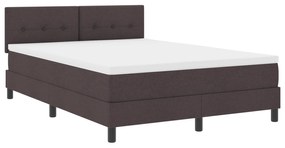 Cama Box Spring com Colchão Castanha 140x200 cm Tecido