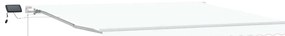 Toldo Retrátil Branco with Manual Branco 400 × 300 cm Branco