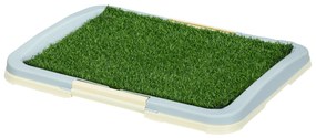 Sanita para Cães com Relva Artificial Grade e Bandeja Desmontável para Adestramento de Cães 63x48,5x6 cm Multicor